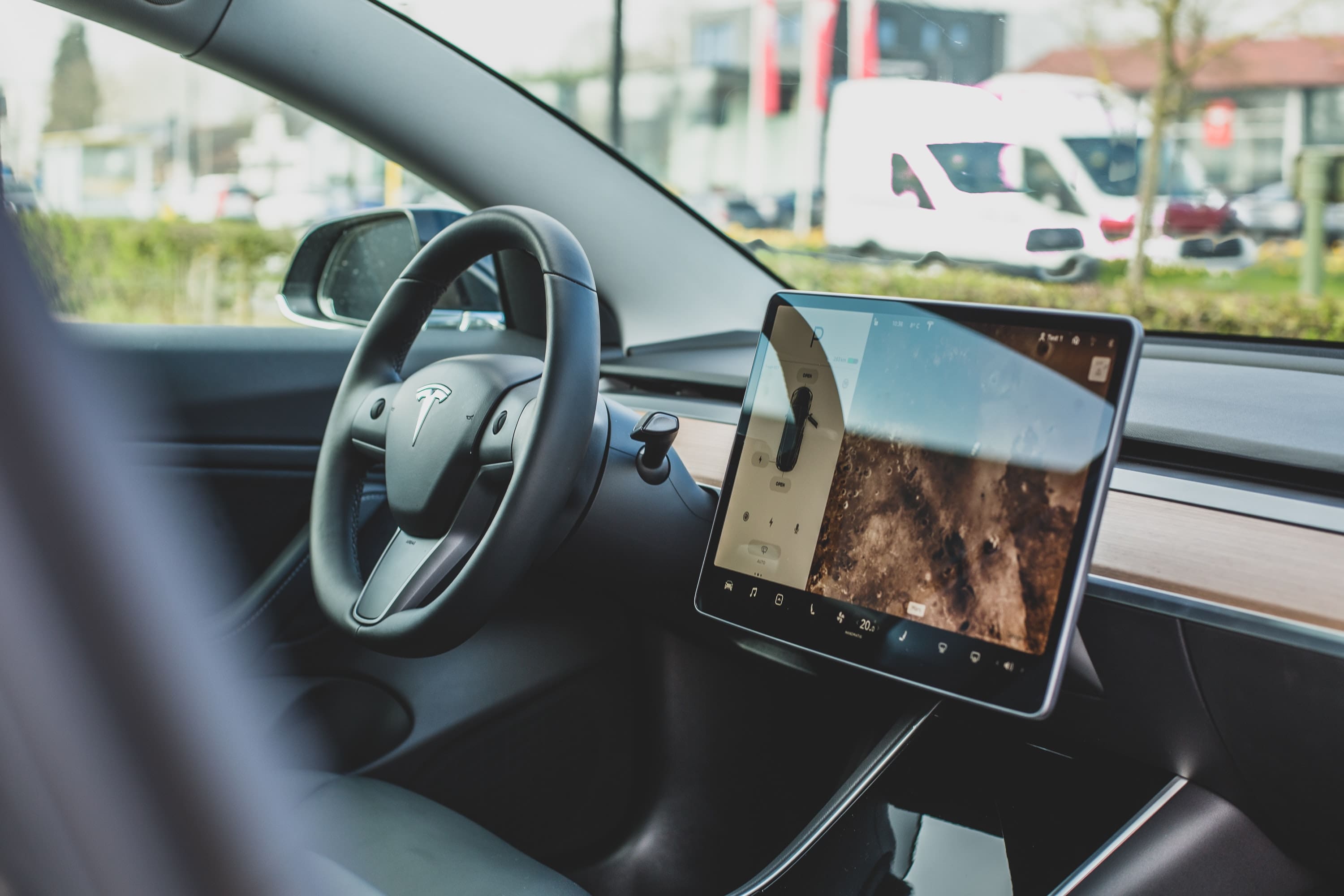 tesla interior